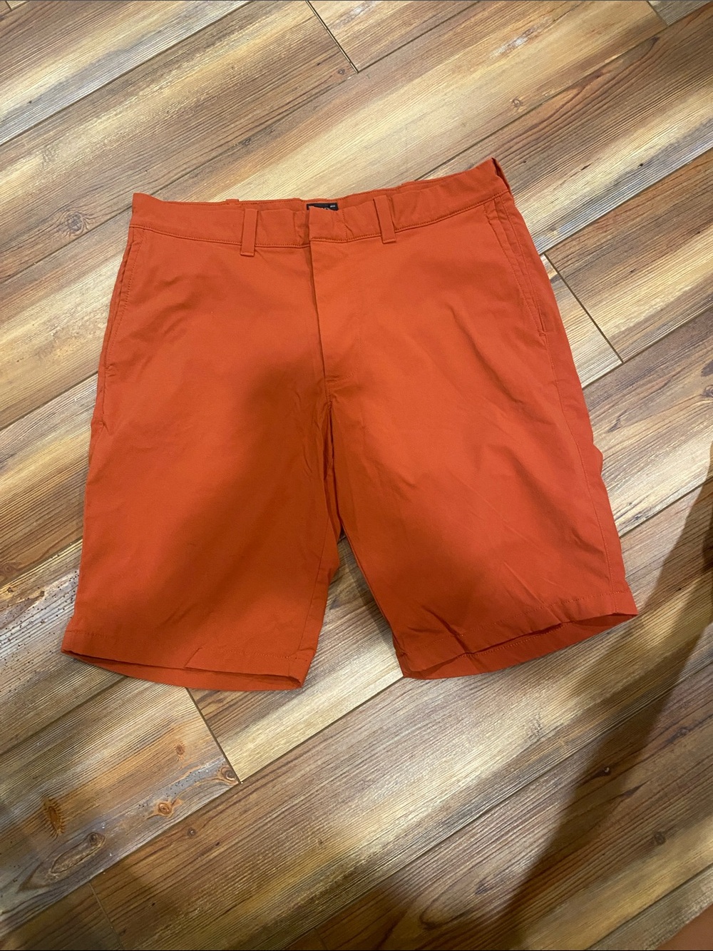 J. Crew Men's Rust Orange Flat Front Shorts